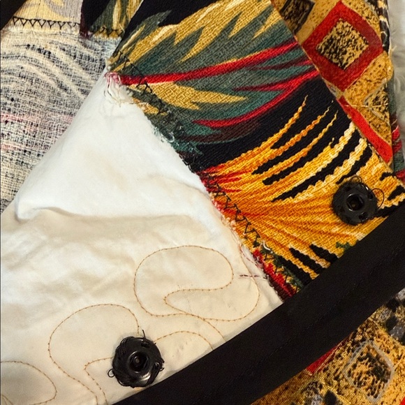 Jennifer Bair barkcloth quilted skirt small NWT - Picture 5 of 6